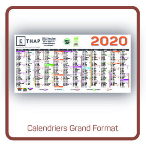 ETHAP Picto calendrier bancaire tout format Lille Douai Imprimerie Signalétique Routage