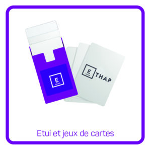 Etui et jeux de cartes personnalisé ETHAP groupe France imprimerie